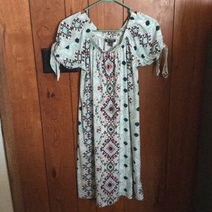 Allison Brittney blue patterned dress